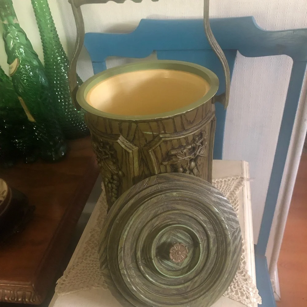 Vintage Ice Bucket with Handle